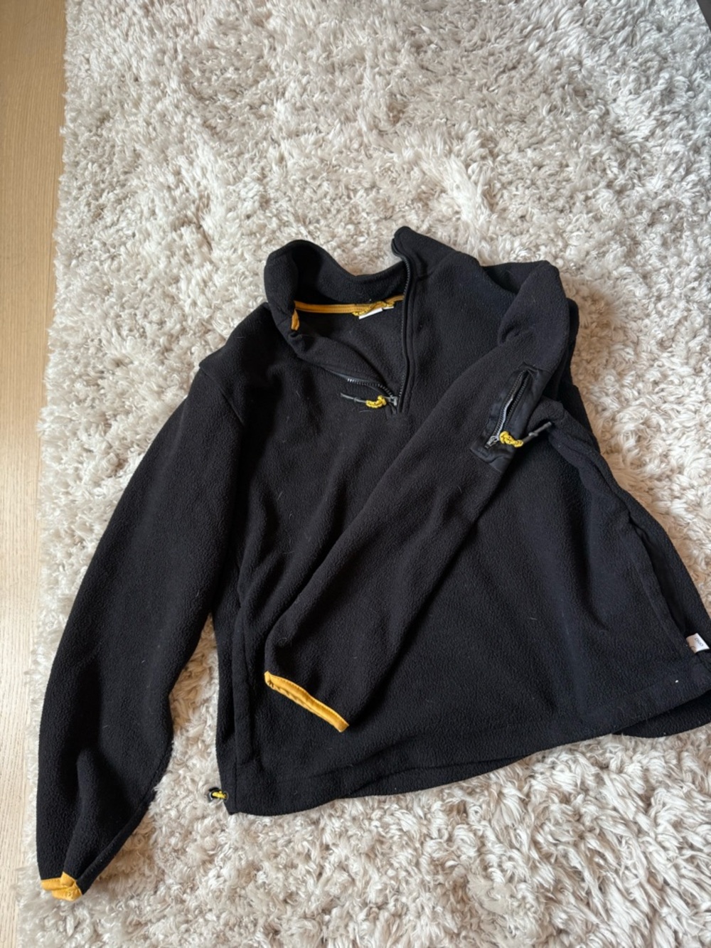 Onia Black Pullover with Yellow Trim